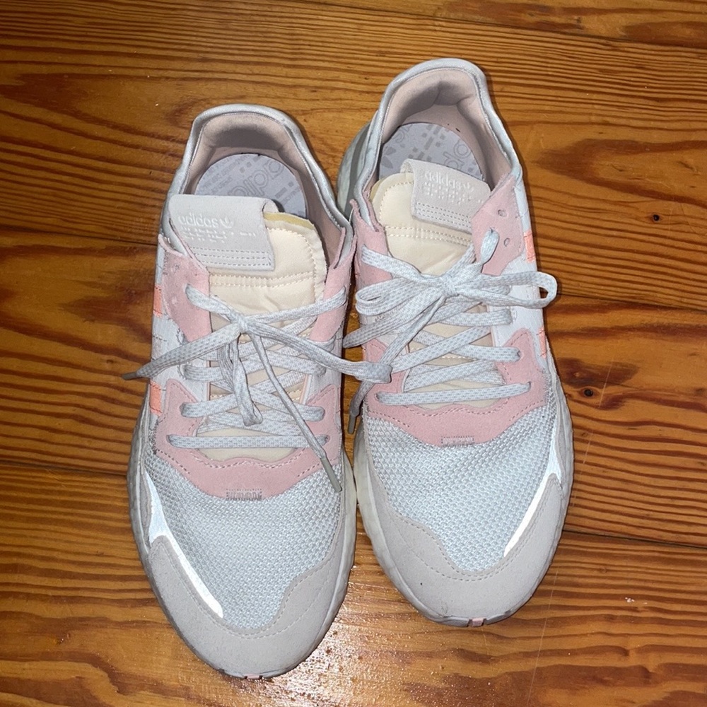 Adidas Nite Jogger White Pink Running